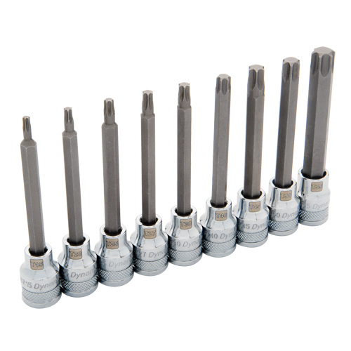 Jeu de douilles longues, Torx, Prise 3/8", 9 mrcx PB Rental Co. Ltd.