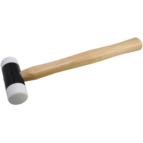Soft-Face Hammer, 14 oz. Head Weight, Plain Face, Wood Handle, 11-5/8" L PB Rental Co. Ltd.