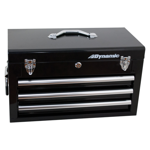 Coffre avec tiroirs pour outils manuels, 10" P x 20" la x 12" h, Noir PB Rental Co. Ltd.