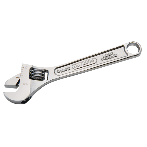 Adjustable Wrench, 4" L, 1/2" Max Width, Chrome PB Rental Co. Ltd.