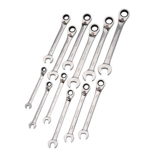 Reversible Wrench Set, Combination, 12 Pieces, Metric PB Rental Co. Ltd.