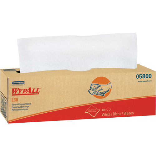 WypAll&reg; L30 General Purpose Towels, All-Purpose, 16-2/5" L x 9-4/5" W PB Rental Co. Ltd.