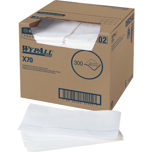 Essuie-tout X70 pour le service alimentaire, Sp&eacute;cialis&eacute;, 23-1/2" lo x 12-1/2" la PB Rental Co. Ltd.