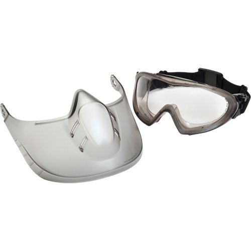 Lunettes de s&eacute;curit&eacute; Capstone Shield avec &eacute;cran facial amovible, Lentille Transparent, Antibu&eacute;e, Ventilation Directe/Ferm&eacute; PB Rental Co. Ltd.