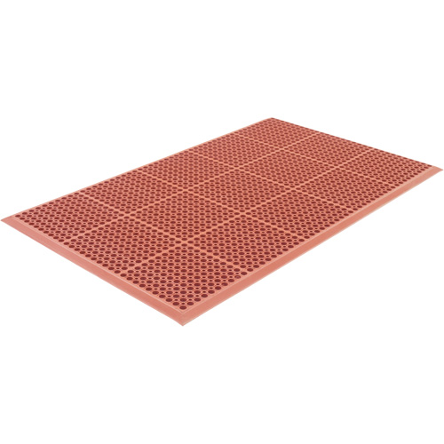 Competitor Series Mats, Slotted, 3' x 5' x 7/8", Orange, Natural Rubber PB Rental Co. Ltd.