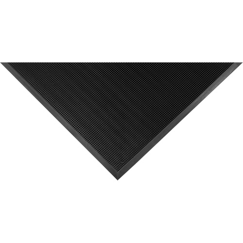 Gritstop Fingermat Matting, Rubber, Scraper Type, Textured Pattern, 2' x 2-2/3', Black PB Rental Co. Ltd.