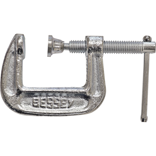 Serre-joint en C de s&eacute;rie l&eacute;g&egrave;re, Capacit&eacute; de 1" (25 mm), Profondeur de gorge de 1" (25 mm) PB Rental Co. Ltd.