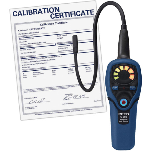 D&eacute;tecteur de fuites de r&eacute;frig&eacute;rant avec certificat de calibration PB Rental Co. Ltd.