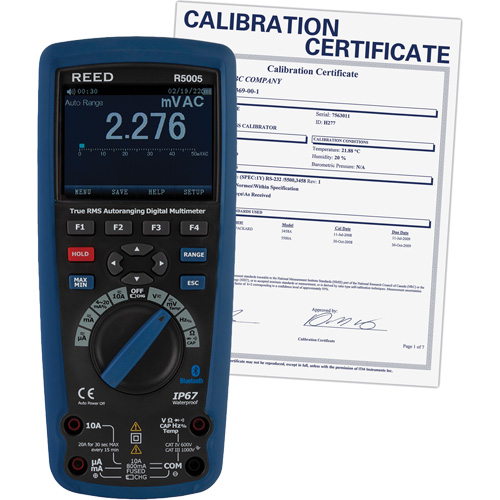 True RMS Industrial Multimeter with Calibration Certificate, AC/DC Voltage, AC/DC Current PB Rental Co. Ltd.