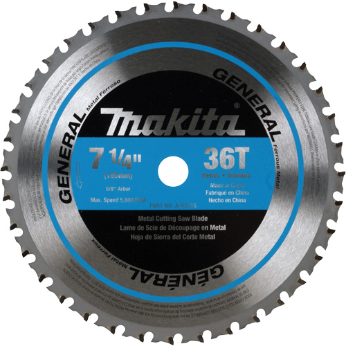 Lame de scie &agrave; pointes au CERMET, 7-1/4", 36 dents, Pour M&eacute;tal PB Rental Co. Ltd.
