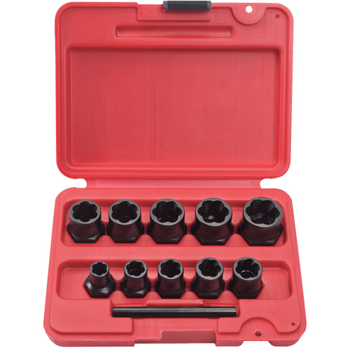 PROTO&reg; Bolt Extractor Socket Set, 10 Pcs, 1/4" Drive Size PB Rental Co. Ltd.