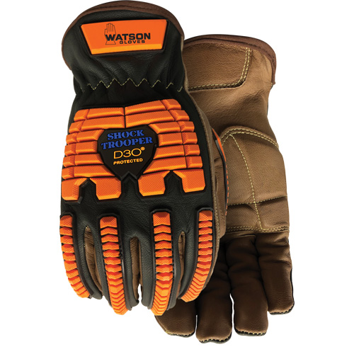 Drill Sergeant Impact Gloves, Large, Grain Leather Palm, Slip-On Cuff PB Rental Co. Ltd.