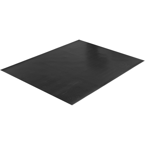 Wide Rib Matting, Runner, 4' x 75' x 1/8", Black PB Rental Co. Ltd.