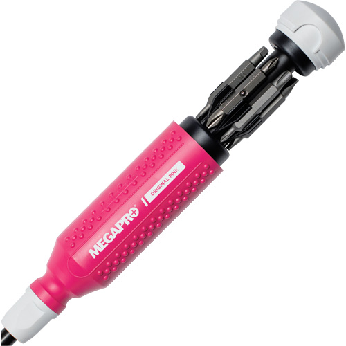 Original Pink 15-in-1 Multi-Bit Screwdriver, 8-37/50" L, Textured Handle PB Rental Co. Ltd.