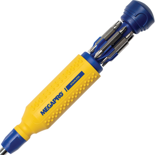 Original Stainless Steel 15-in-1 Multi-Bit Screwdriver, 8-37/50" L, Textured Handle PB Rental Co. Ltd.