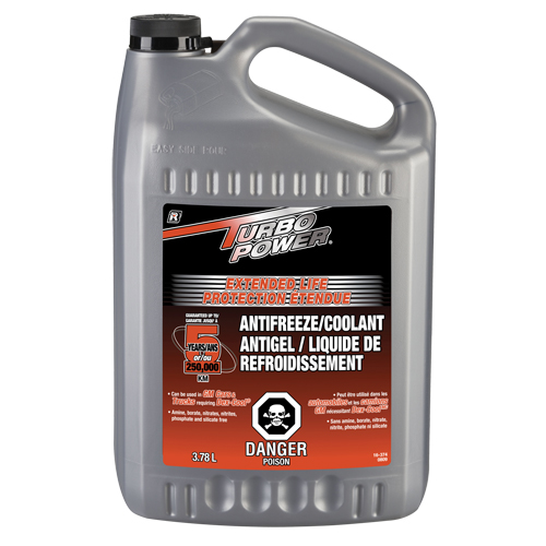 Turbo Power&reg; Extended Life Antifreeze/Coolant Concentrate, 3.78 L, Gallon PB Rental Co. Ltd.