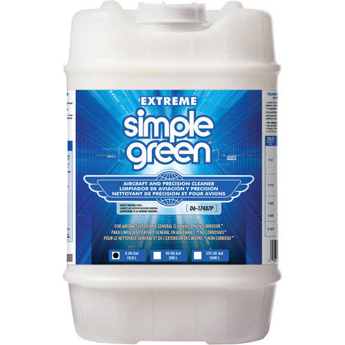 Produit nettoyant de pr&eacute;cision et pour a&eacute;ronefs Extreme Simple Green, 5 gal., Cruche PB Rental Co. Ltd.