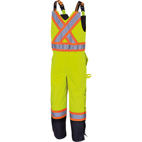5041BB Pantalon &agrave; bretelles matelass&eacute; imperm&eacute;able, Polyester, Grand, Jaune lime haute visibilit&eacute; PB Rental Co. Ltd.
