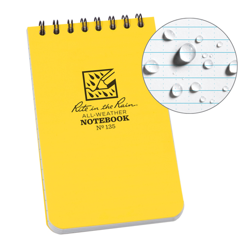 Pocket Top-Spiral Notebook, Soft Cover, Yellow, 100 Pages, 3" W x 5" L PB Rental Co. Ltd.