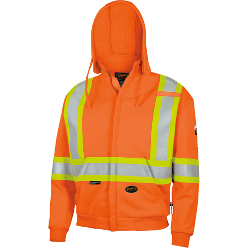 338SF Flame-Resistant Zip Style Hoodie, Men's, X-Large, High Visibility Orange, 22 cal/cm² PB Rental Co. Ltd.