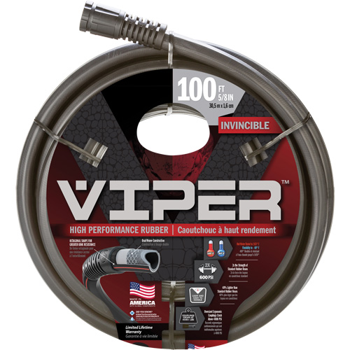 Tuyau haute performance Viper, Caoutchouc, 5/8" dia x 100' PB Rental Co. Ltd.