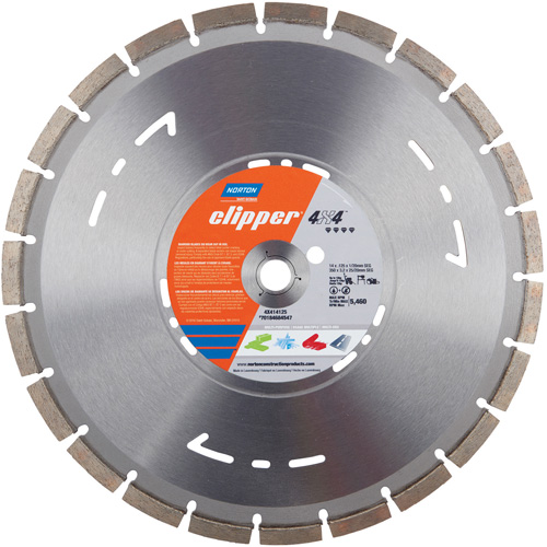 Lame circulaire segment&eacute;e polyvalente pour coupes &agrave; sec &agrave; vitesse &eacute;lev&eacute;e Clipper 4X4 PB Rental Co. Ltd.