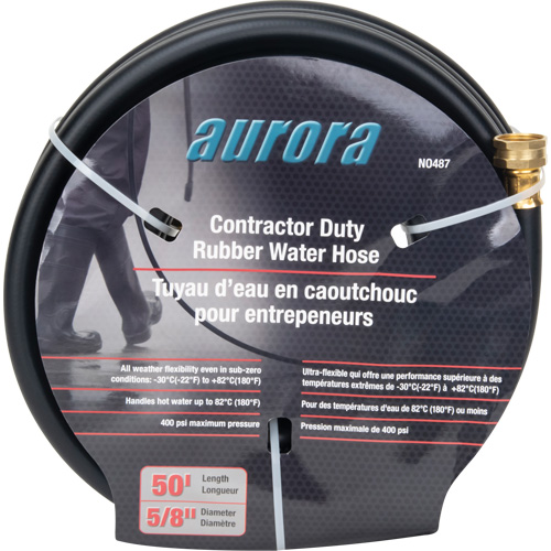 Contractor Duty Rubber Hose, Rubber, 5/8" dia. x 50' PB Rental Co. Ltd.