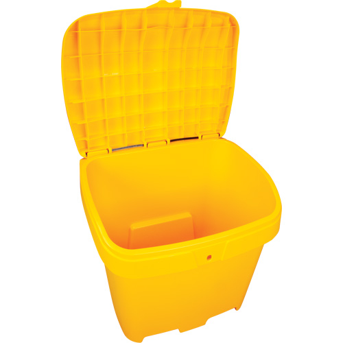 Salt & Sand Storage Bins, With Hasp, 21" x 27" x 26", 4.24 cu. ft., Yellow PB Rental Co. Ltd.