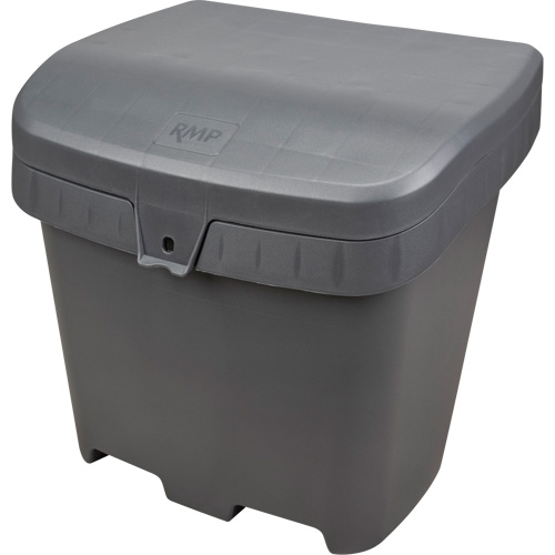 Bacs d'entreposage pour sel & sable, Avec Moraillon, 21" x 27" x 26", 4,24 pi³, Gris PB Rental Co. Ltd.
