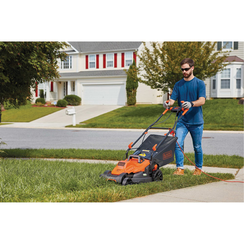 Tondeuse &agrave; gazon avec poign&eacute;e confortable, Pouss&eacute;e, &eacute;lectrique, Largeur de coupe 17" PB Rental Co. Ltd.