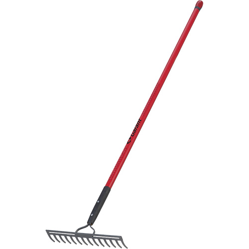 R&acirc;teau &agrave; niveler, Manche Fibre de verre, 14" la, Lame Acier forg&eacute;, 14 dents PB Rental Co. Ltd.