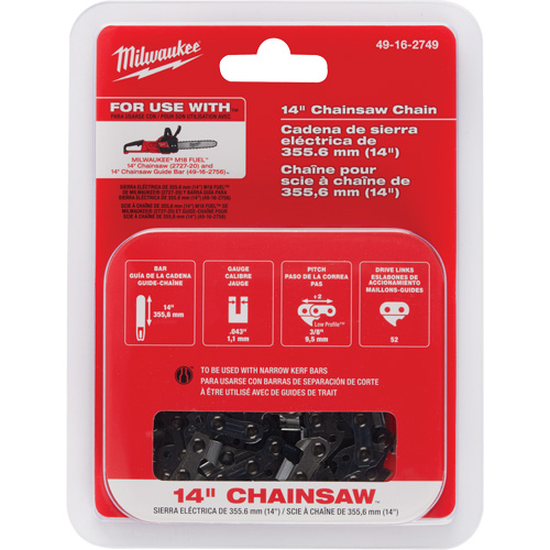 Chaîne de 14" pour scie &agrave; chaîne PB Rental Co. Ltd.