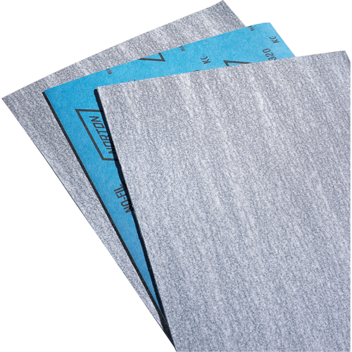Papier abrasif en feuilles de papier - No-Fil Durite A475, 9" x 11", Grain P80-B, Carbure de silicium PB Rental Co. Ltd.