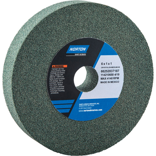Meules pour rectifieuses d'&eacute;tabli - Meules Gemini, 6" x 3/4", Arbre de 1" PB Rental Co. Ltd.