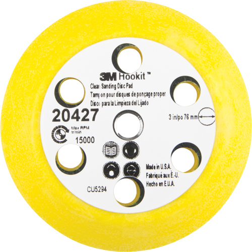 Hookit Clean Sanding Disc Pad Kit, 3" Dia. PB Rental Co. Ltd.