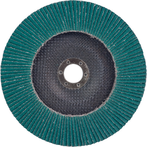 Disque &agrave; lamelles 577F, 7" x 5/8"-11, Type 27, Grain 36, Alumine de zirconium PB Rental Co. Ltd.