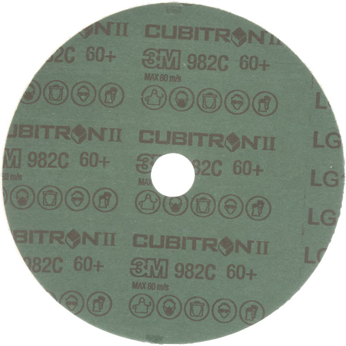 Cubitron II Fibre Discs - 982C, Ceramic Grain, 60+, 7" Dia x 7/8" Arbor PB Rental Co. Ltd.