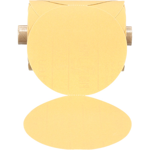 Disque abrasif dor&eacute; en rouleau de papier Stikit, 5" dia., Grain P180, Oxyde d'aluminium PB Rental Co. Ltd.