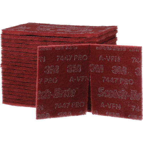 Scotch-Brite 7447 Hand Pads, Aluminum Oxide, 9" x 6", Very Fine Grit PB Rental Co. Ltd.