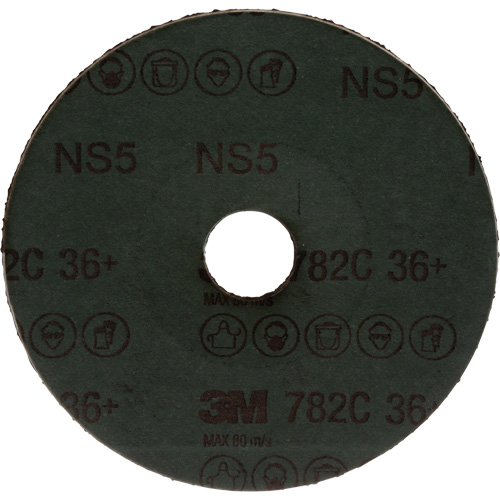 782C Fibre Disc, Ceramic Grain, 36+, 5" Dia x 7/8" Arbor PB Rental Co. Ltd.