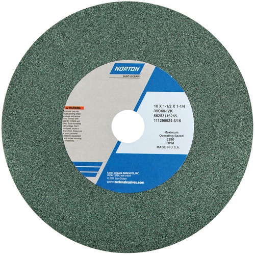Bench and Pedestal Grinding Wheel, 14" x 2", 1-1/2" Arbor, 1, Silicon Carbide PB Rental Co. Ltd.