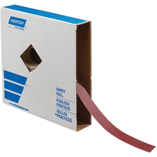 Rouleau de toile abrasive pour m&eacute;tal, Oxyde d'aluminium, 1-1/2" la x 150' lo, Grain 120 PB Rental Co. Ltd.
