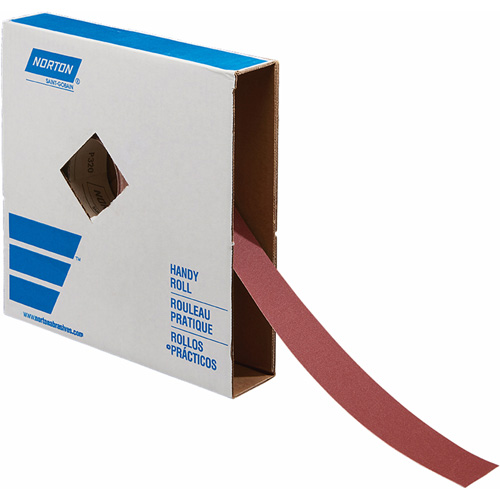 Rouleau de toile abrasive R243, Oxyde d'aluminium, 1-1/2" la x 150' lo, Grain P80 PB Rental Co. Ltd.