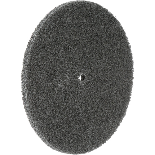 Meule unitaris&eacute;e EXL Scotch-Brite, 5" x 1/4", Arbre de 1/4", Grain de Fin, Carbure de silicium PB Rental Co. Ltd.