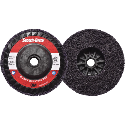 Scotch-Brite Clean & Strip XT Pro Disc, 4-1/2" Dia., Extra Coarse Grit, Silicon Carbide PB Rental Co. Ltd.