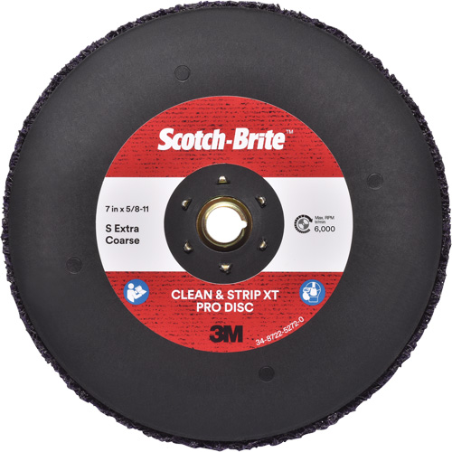 Scotch-Brite Clean & Strip XT Pro Disc, 7" Dia., Extra Coarse Grit, Silicon Carbide PB Rental Co. Ltd.
