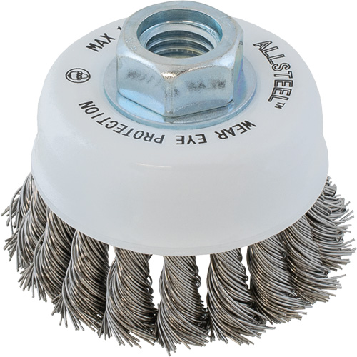ALLSTEEL Wire Brush, 3" Dia. x 5/8"-11 Arbor PB Rental Co. Ltd.