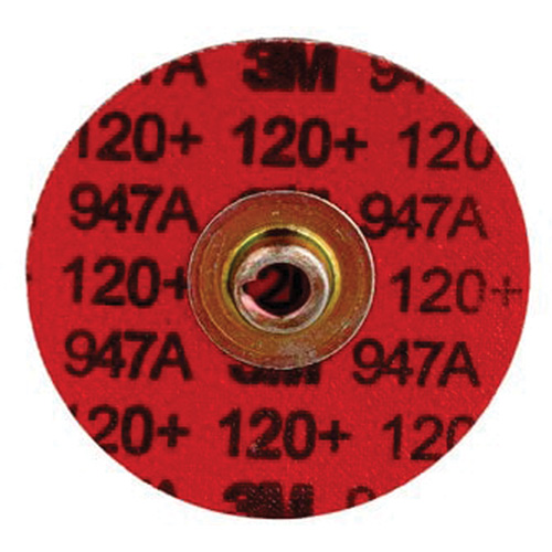 Disque &agrave; bordure durable Cubitron II Roloc, 3" dia., Grain 120+, C&eacute;ramique PB Rental Co. Ltd.