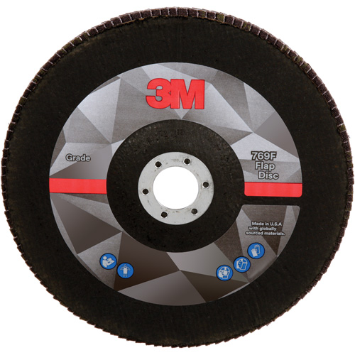 Disque &agrave; lamelles &agrave; changement rapide 769F, 7" x 7/8", Type 27, Grain 60+, Oxyde d'aluminium/C&eacute;ramique PB Rental Co. Ltd.