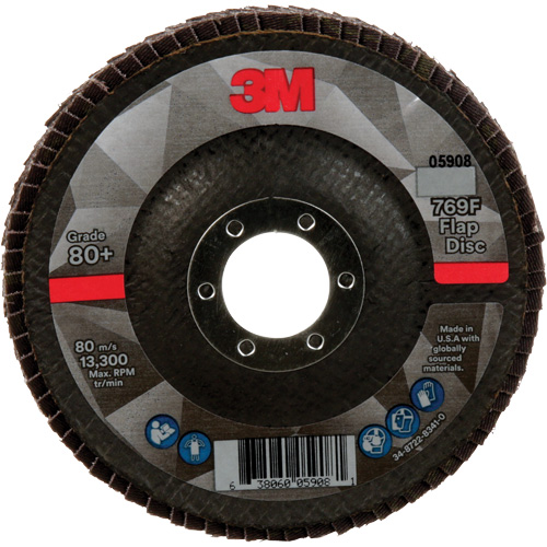 Disque &agrave; lamelles &agrave; changement rapide 769F, 4-1/2" x 7/8", Type 29, Grain 80+, C&eacute;ramique PB Rental Co. Ltd.